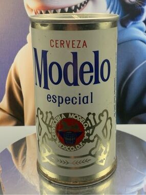 Vintage Beer Can Modelo Cerveza Especial Empty Steel Can Mexico